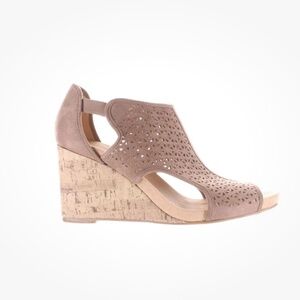 Life Stride Womens Hinx 2 Mushroom Ankle Strap Wedge Heel Size 10 NEW In Box